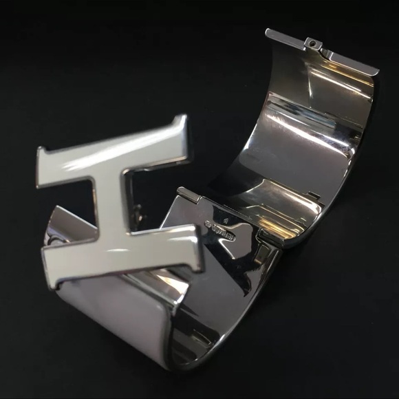 ❌❌SOLD❌❌AUTH HERMÈS H Click Clack CUFF BRACELET - Picture 5 of 7